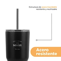 Vaso Térmico Acero Inoxidable Negro 580 ml