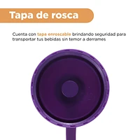 Cilindro Plástico Morado 800 ml