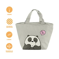 Lonchera We Bare Bears Panda     Gris 27.5x19 cm