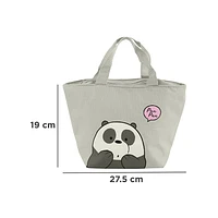 Lonchera We Bare Bears Panda     Gris 27.5x19 cm