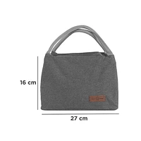 Lonchera Gris 27x16x19 cm