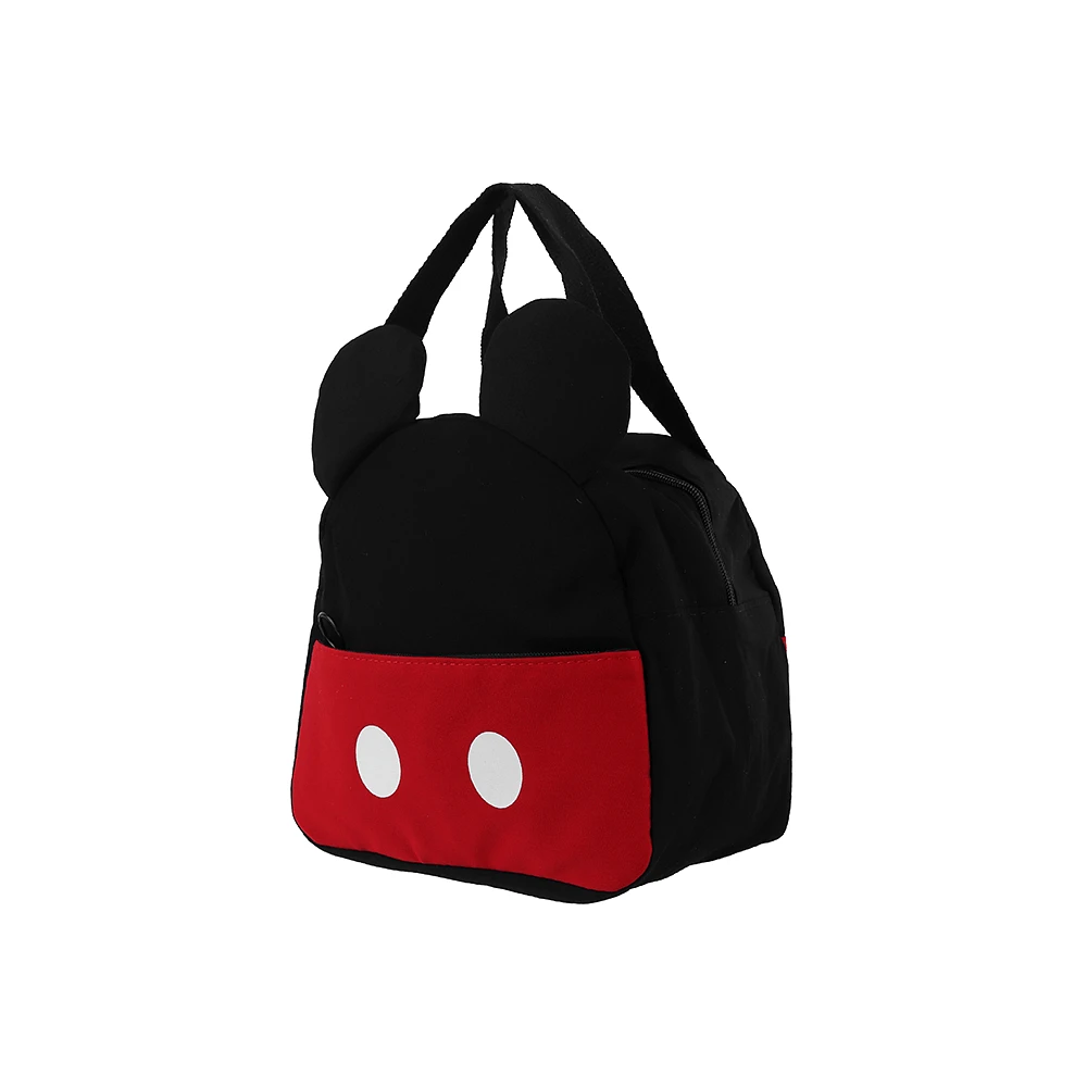 Lonchera Disney Mickey Mouse Textil Negra 21x13x21 cm