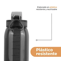 Cilindro Deportivo Plástico Negro 900 ml