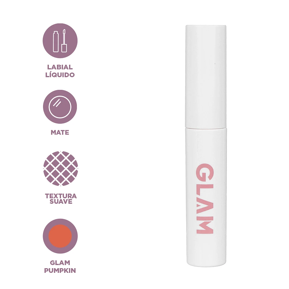 Lápiz Labial Liquido Mate Glam Pumpkin 2 gr