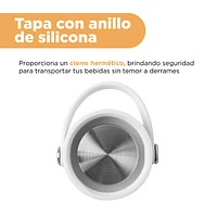 Termo Acero Inoxidable Blanco 900 ml