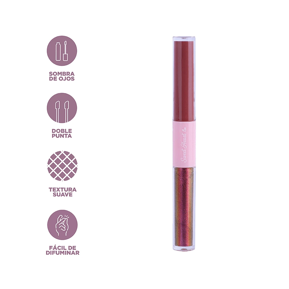 Sombra Liquida Para Ojos Sweetheart 04 Rosa 1.5 gr Dual