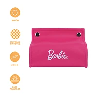 Funda Para Caja De Pañuelos Barbie PVC Rosa 18x11x15 cm