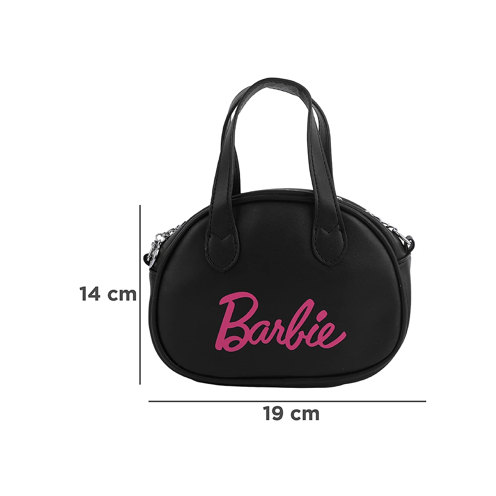 Bolso Crossbody Barbie Sintético Negro 19x7x14 cm