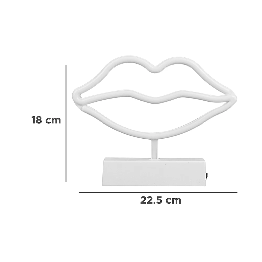 Figura De Luz Kiss Sintética 22.5x18 cm