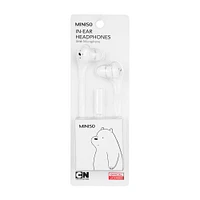 Audífonos De Cable We Bare Bears Polar 3.5 mm Blancos 1.2 m