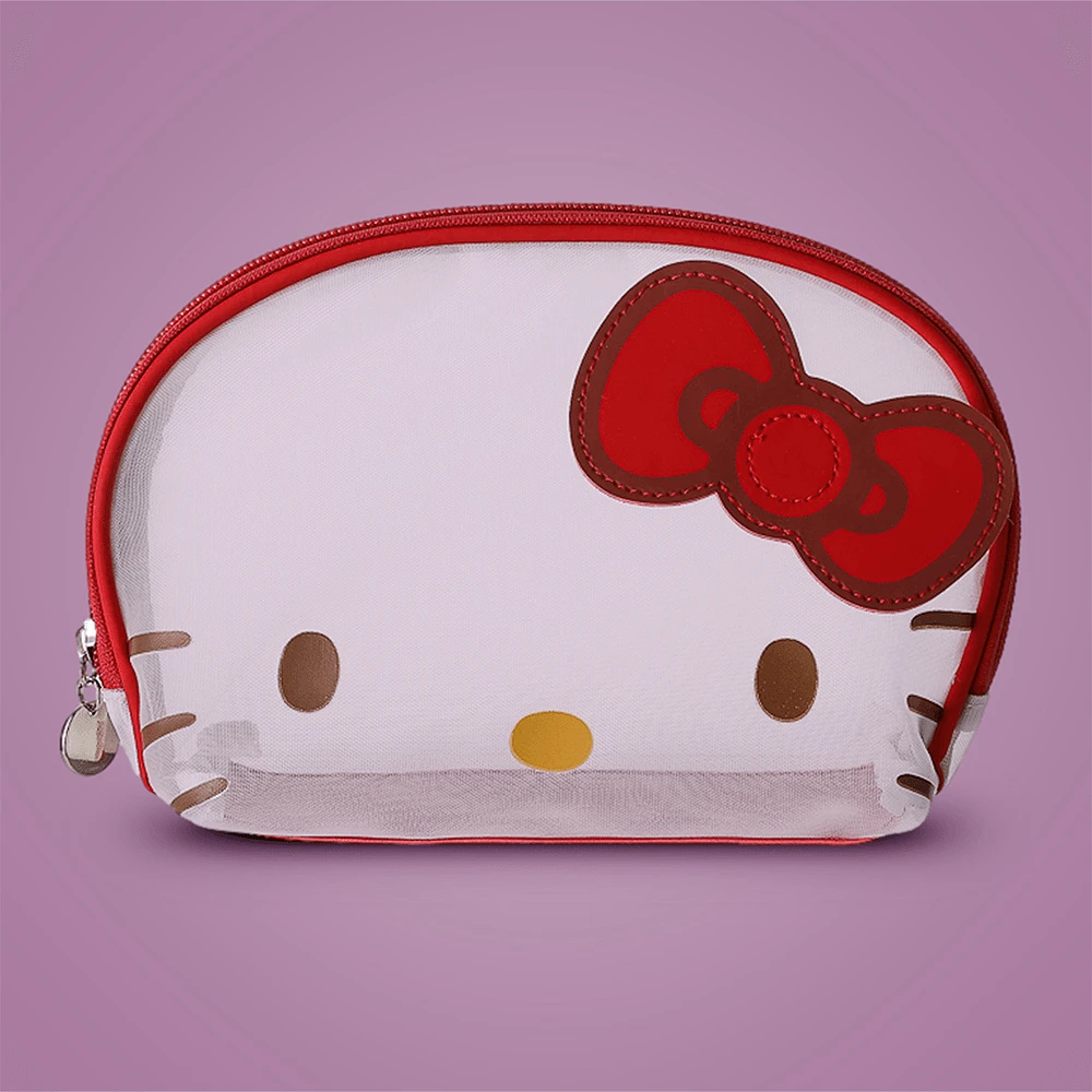 Cosmetiquera Sanrio Hello Kitty Malla Roja 21x13 cm