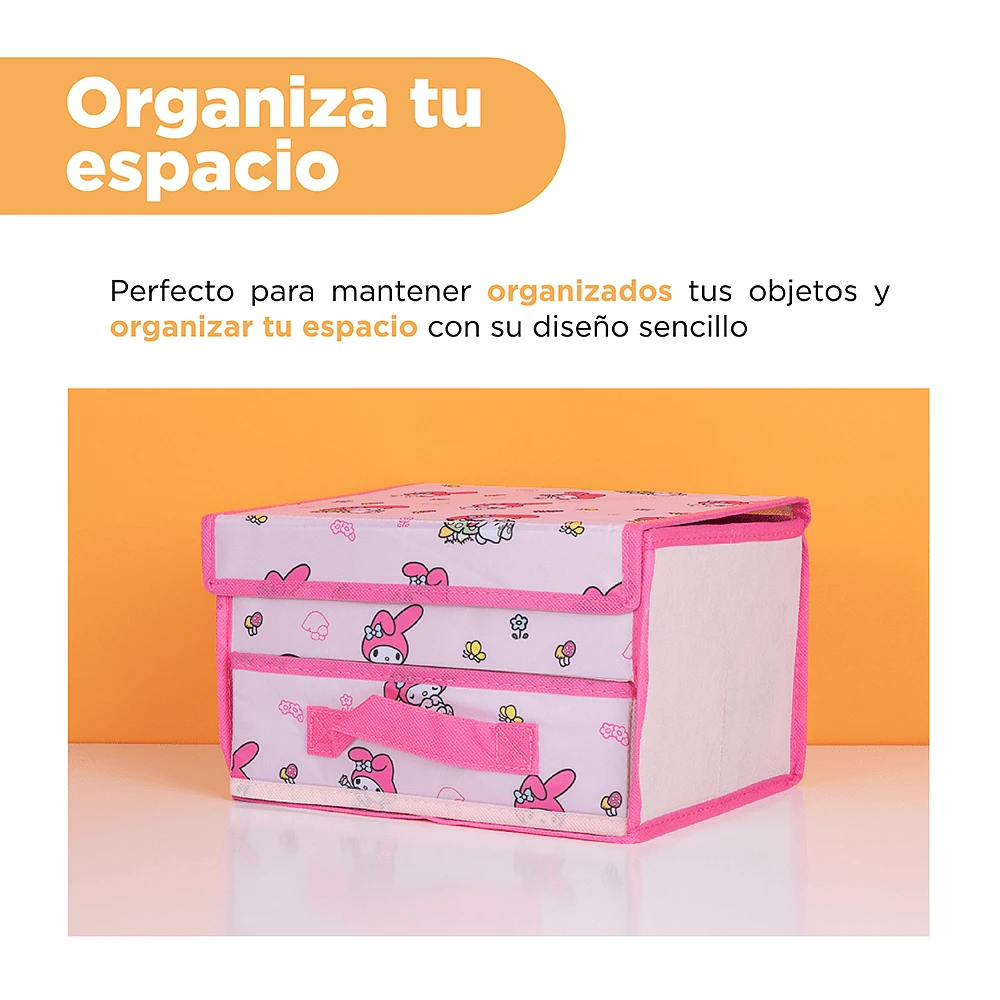 Organizador Sanrio My Melody Plegable 100% Poliéster Rosa 27x20x15 cm