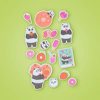 Plantilla De Stickers We Bare Bears Panda 16 Piezas