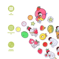 Plantilla De Stickers Whiko Frutas Piezas