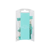 Set Clips Para Carpeta Verde Menta 15 Piezas