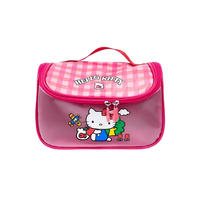 Neceser De Viaje Impermeable Hello Kitty Con Gancho Sintética Rosa 23x13x15 cm