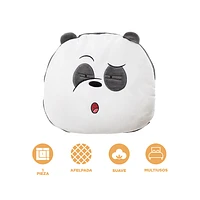 Manta Con Funda We Bare Bears Panda 100% Poliéster Blanca 120x90 cm