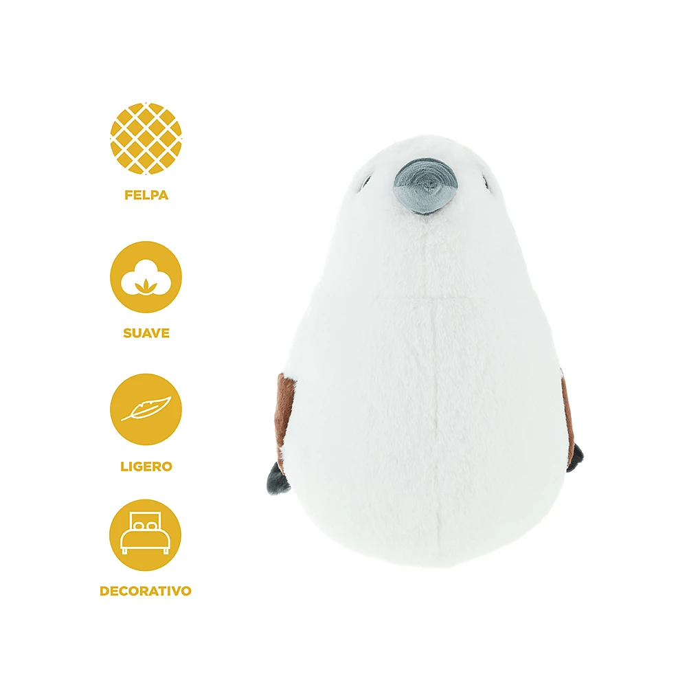 Peluche Miniso Pájaro Felpa Blanco 35x40 cm