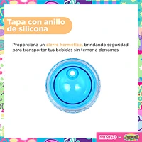 Vaso Con Tapa Y Popote Distroller Neonato Doble Capa Plástico 420 ml