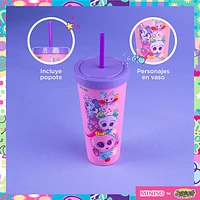 Vaso Con Tapa Y Popote Distroller Neonato Plástico 640 ml