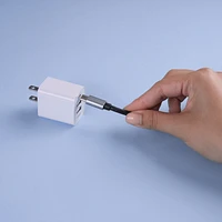 Adaptador De Carga Puertos USB Y Tipo C Sintético Blanco