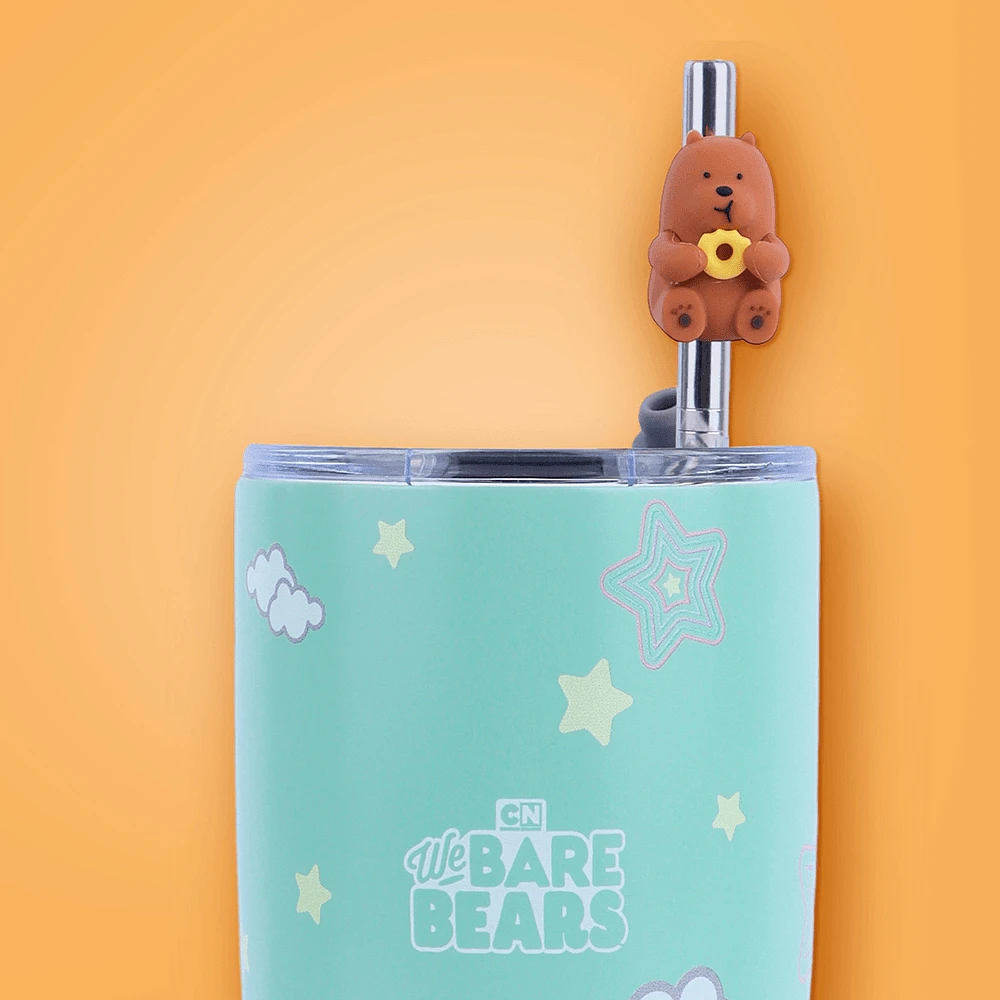 Vaso Térmico We Bare Bears Pardo Acero Inoxidable Verde 530 ml