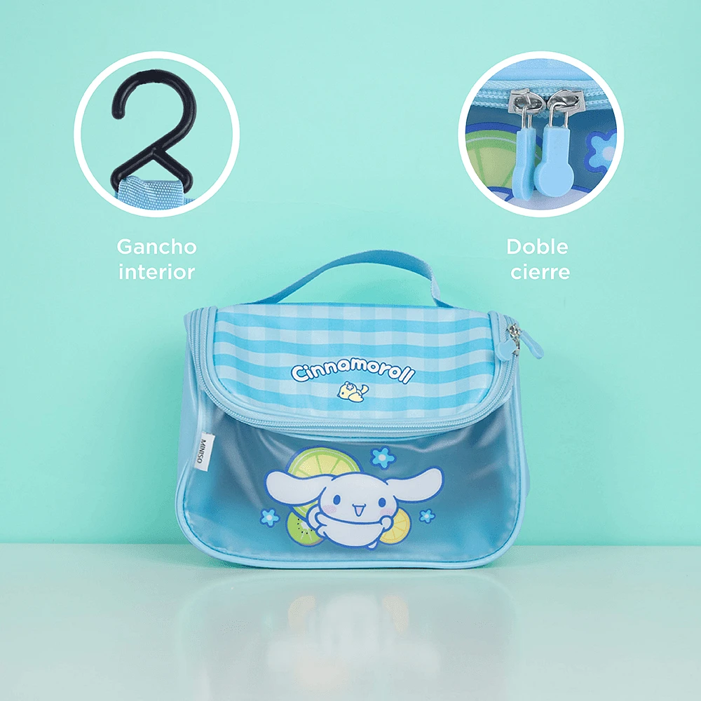 Neceser De Viaje Sanrio Cinnamoroll Impermeable Sintético Azul 23x13x15 cm