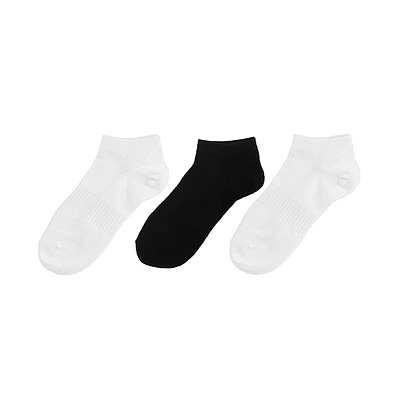 Set Calcetines Para Mujer Deportivos 93% Poliéster, 7% Elastano Blancos, Negros 23-25 3 Pares