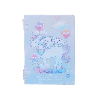 Libreta De Espiral Sanrio Cinnamoroll Pasta Suave 14.5x20.6 cm Rayas 48 Hojas