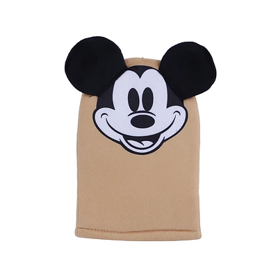 Esponja De Baño Disney Mickey Mouse Tipo Guante 100% Poliéster Beige