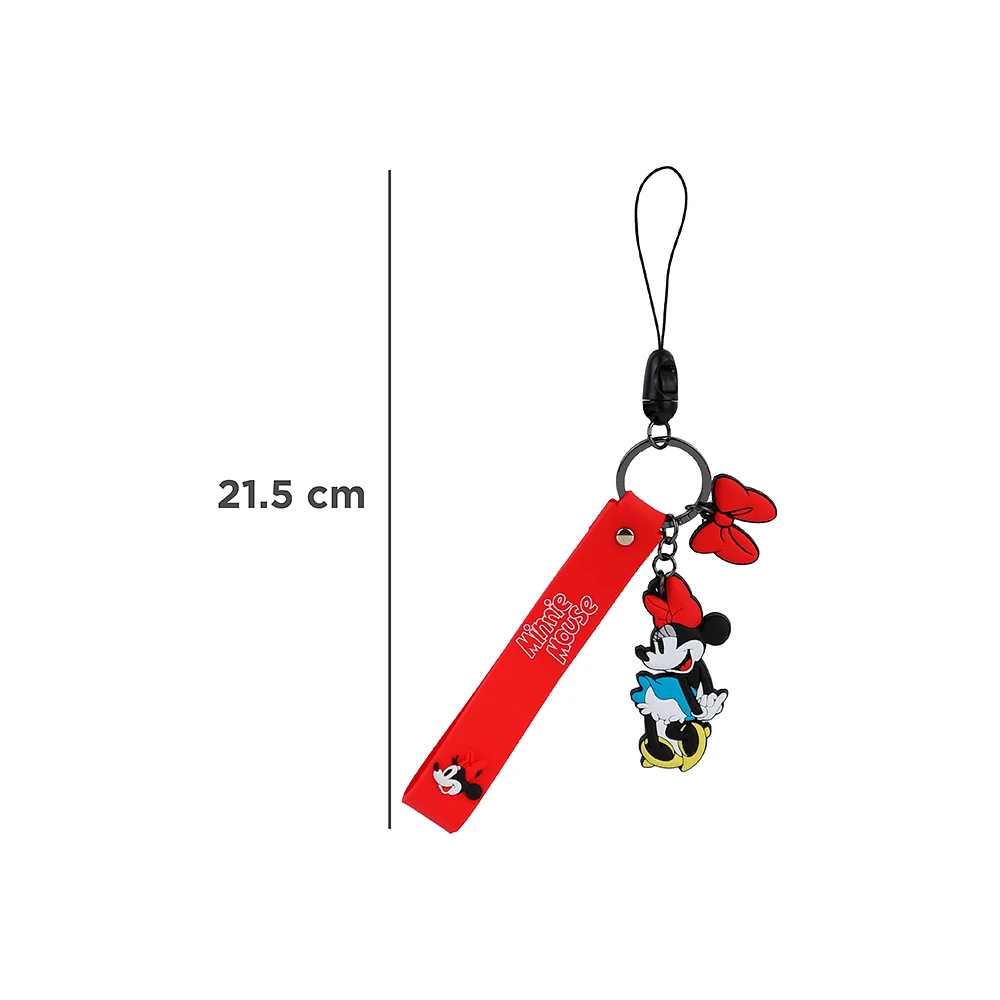 Accesorio Decorativo Para Celular Disney Minnie Mouse Silicona Rojo 21.5 cm