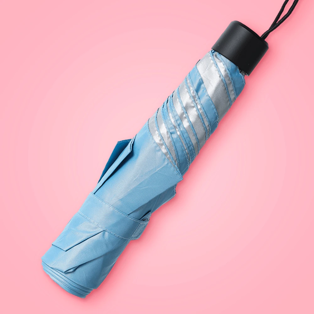 Paraguas Protección UV 100% Poliéster Azul 53.5 cm Manual