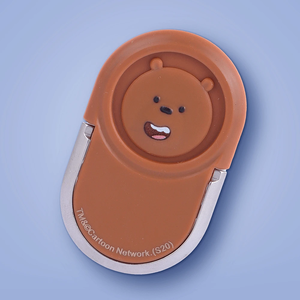 Soporte Para Celular Tipo Anillo We Bare Bears Pardo