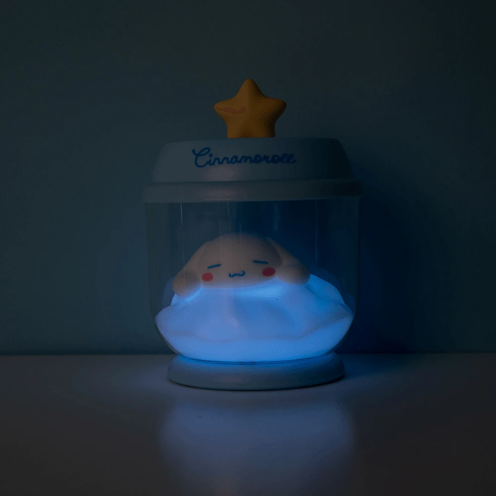 Mini Lámpara De Noche Sanrio Cinnamoroll Recargable Sintética 12x9x9 cm
