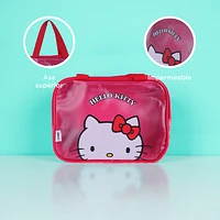 Neceser De Viaje Sanrio Hello Kitty Impermeable Sintético Rojo 25x10x18 cm