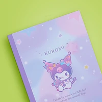 Set Libretas Sanrio Kuromi Pasta Suave Moradas 10.5x14.8 cm Rayas 2 Piezas