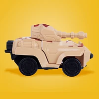 Juguete Transformable Tanque De Guerra Sintético Beige 7x13.5 cm