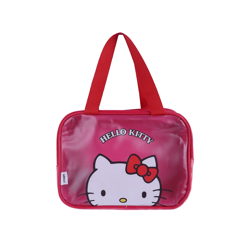 Neceser De Viaje Sanrio Hello Kitty Impermeable Sintético Rojo 25x10x18 cm