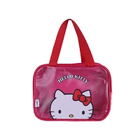 Neceser De Viaje Sanrio Hello Kitty Impermeable Sintético Rojo 25x10x18 cm