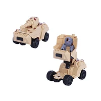 Juguete Transformable Tanque De Guerra Sintético Beige 7x13.5 cm