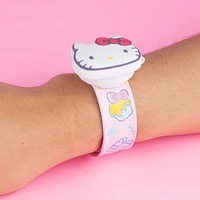 Reloj Sanrio Hello Kitty Para Niño Giratorio Con Tapa Rosa