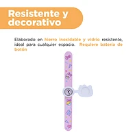 Reloj Sanrio Hello Kitty Para Niño Giratorio Con Tapa Rosa