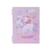 Libreta De Espiral Sanrio Hello Kitty Rosa 24.6x17.7 cm Rayas 36 Hojas