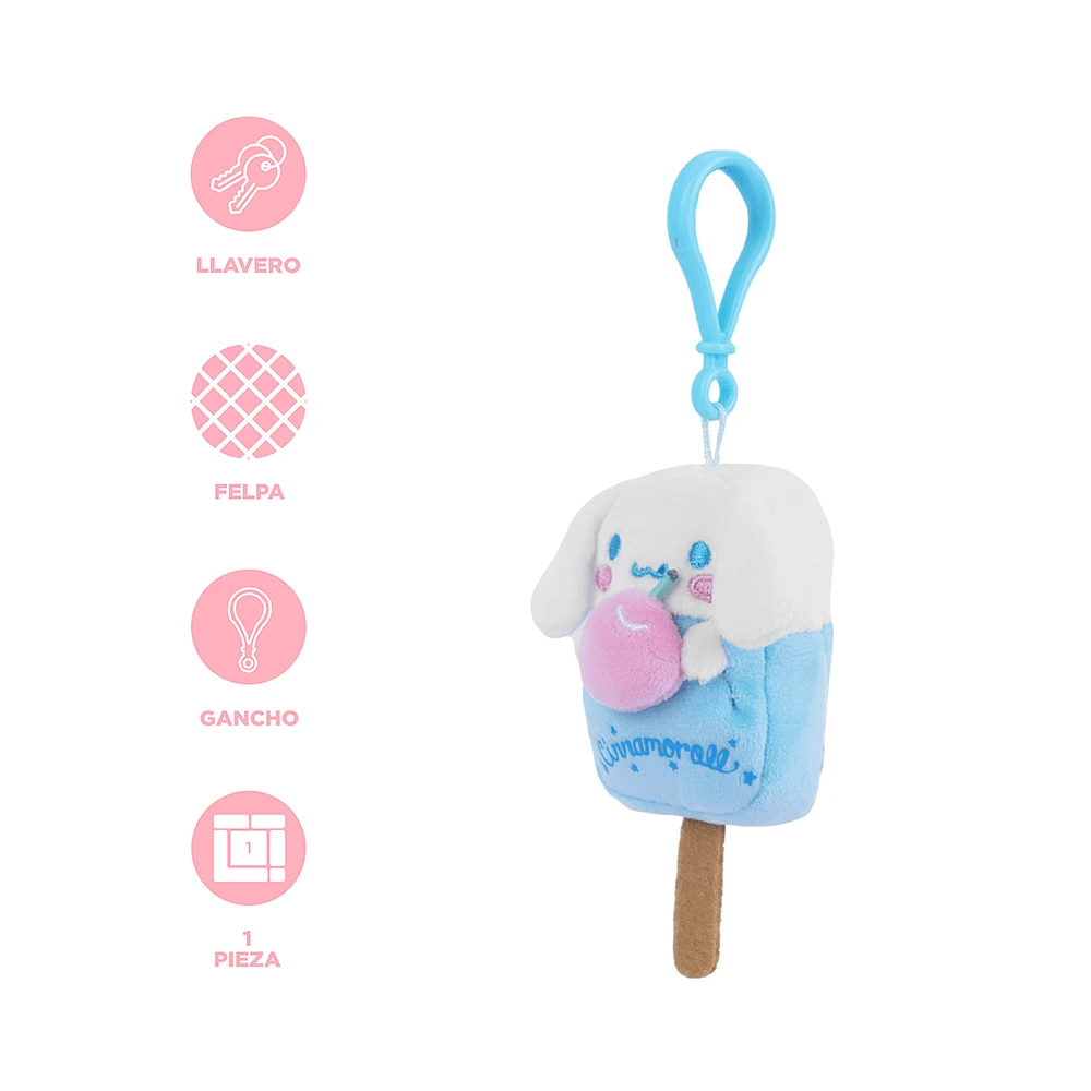 Llavero Sanrio Cinnamoroll Paleta Felpa 17 cm