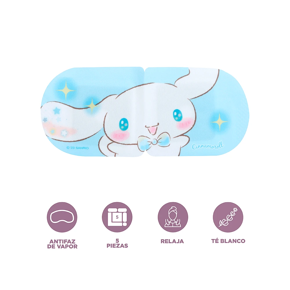 Paquete Mascarillas De Vapor Para Ojos Sanrio Cinnamoroll 5 Piezas