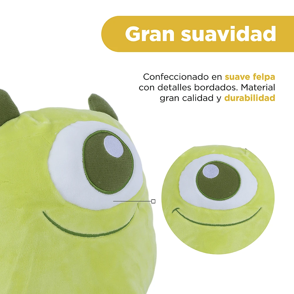 Peluche Disney Mike Wazowsky Redondo Felpa Verde 25x23 cm