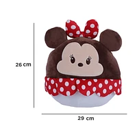 Peluche Disney Minnie Mouse Redondo Felpa 29x26 cm