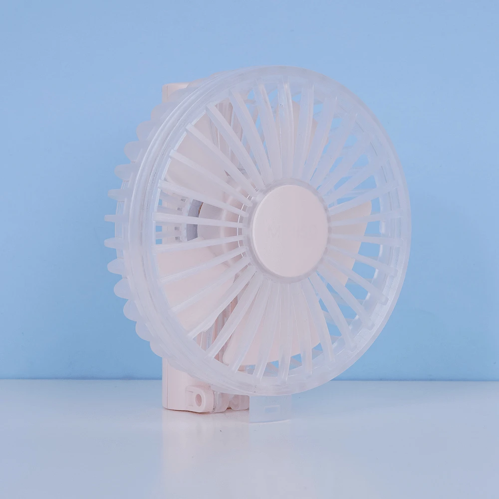 Ventilador De Mano Plegable Sintético Rosa 9.5x19.4 cm Inalámbrico