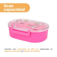 Contenedor De Alimentos Sanrio My Melody Plástico Rosa 650 ml