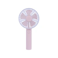 Ventilador De Mano Plegable Sintético Rosa 9.5x19.4 cm Inalámbrico